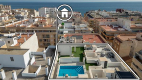 Modern apartment with roof pool near beach Los Locos